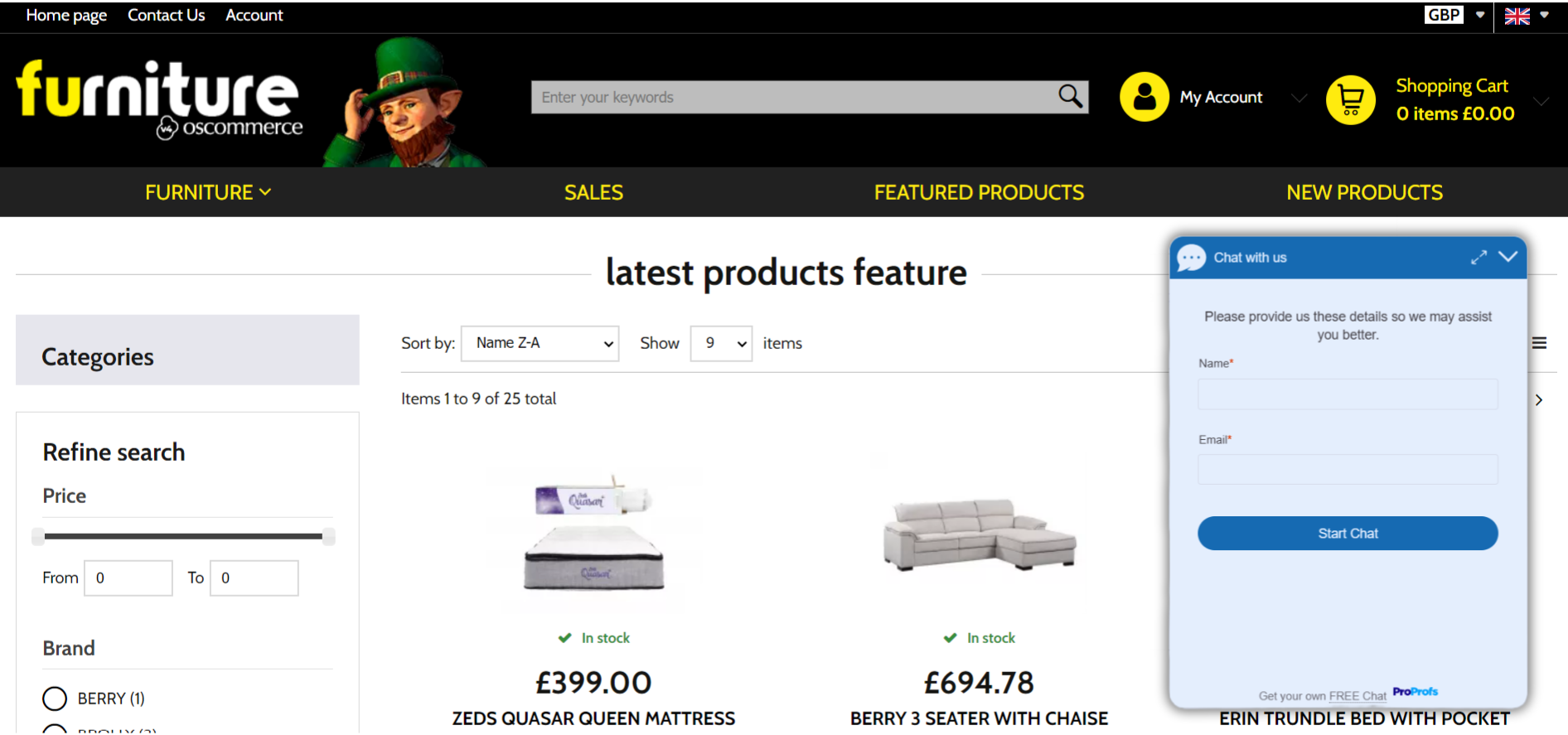 oscommerce integration with proprofschat